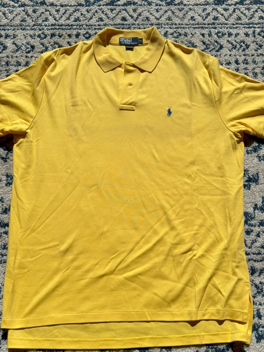Ralph Lauren Men’s Bright Yellow Polo with Signature Pony